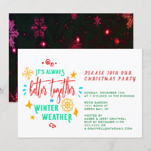 Invitation Toujours mieux ensemble en hiver Noël, ZPR