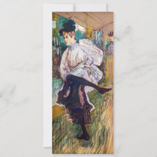 Invitation Toulouse-Lautrec - Jane Avril dansant