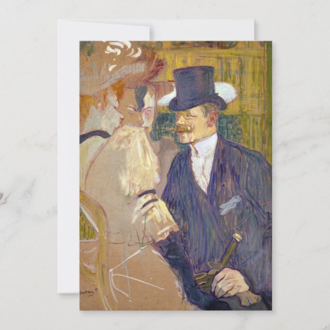 Invitation Toulouse-Lautrec - L'Anglais à la Rouge (Devant)