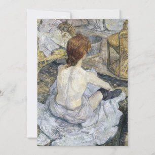 Invitation Toulouse-Lautrec - Rousse / La Toilette