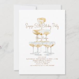 Invitation Tour de champagne surprise pour 50 ans