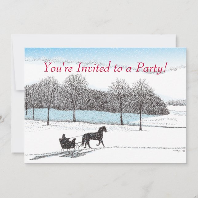 Invitation Tour de Sleigh (Devant)