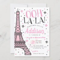 Tour Eiffel Paris Fête d'anniversaire Fille