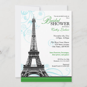 Invitation Tour Eiffel Paris Fête des mariées parisienne