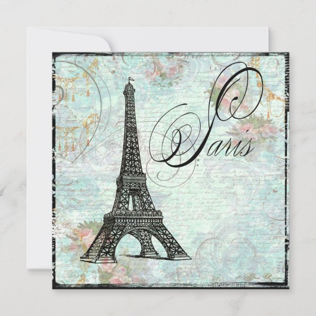 Invitation Tour Eiffel Paris La Tour Eiffel (Devant)