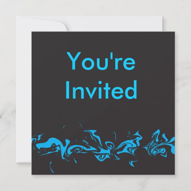 Invitation tourbillon bleu (Devant)