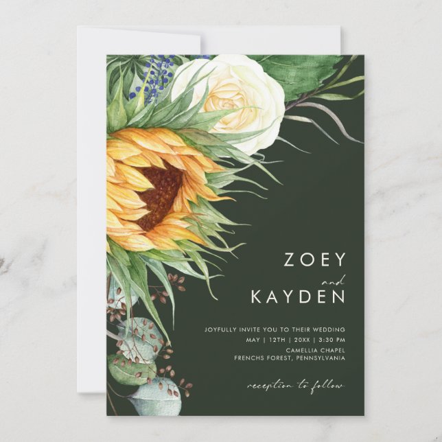 Invitation Tournée de pays audacieux | Mariage Décontracté ve (Devant)