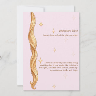 Invitation Tourner 4 - Princesse pour toujours