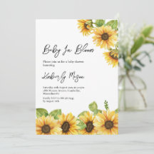 Tournesol | Bébé en fleurs Baby Shower