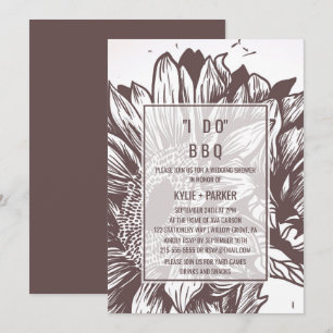 Invitation Tournesol Brown I Do BBQ