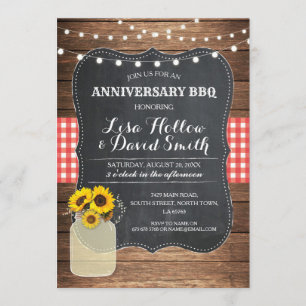 Invitation Tournesol de Jar Jar Jalk, Chalk rouge barbecue