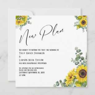 Invitation Tournesol Eucalyptus Nouveau Plan Mariage Faire-pa