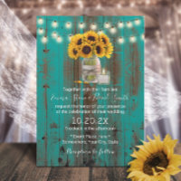 Tournesol Rustique Floral Jar Turquoise Grange Mar