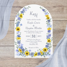 Tournesols Arches de Mariage Jardin de Roses Bleu