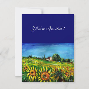 INVITATION TOURNESOLS ET CAMPAGNE EN TOSCANE,