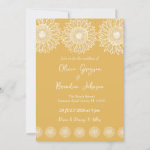 Tournesols Mariage Floral Jardin Moderne