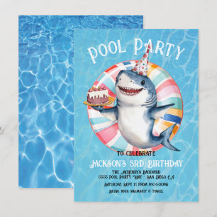 Invitation Tournoi d'anniversaire de la fête de la piscine de