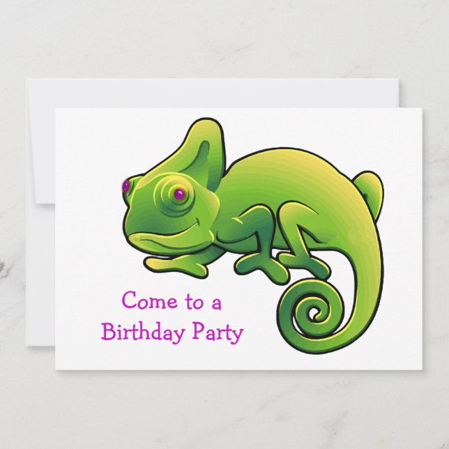 Invitation Tournoi d'anniversaire de violet Eyed Lime Green C (Devant)