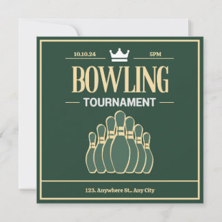Invitation tournoi de bowling