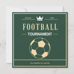 Invitation tournoi de football