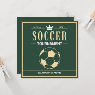 Invitation tournoi de football
