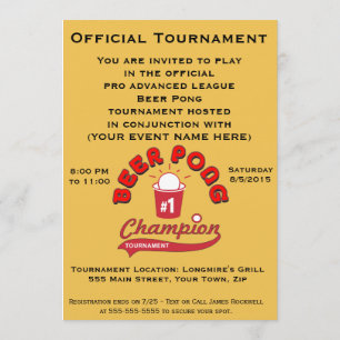 Invitation Tournoi de puanteur de bière (partie)
