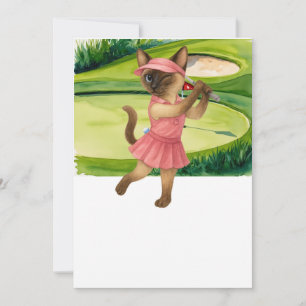 Invitation Tournoi Golfer Cat