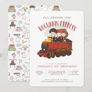 Invitation Tous à bord du Hogwarts Express Joyeux Anniversair