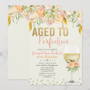 Invitation TOUT ÂGE - Âgé à la perfection Anniversaire Invita