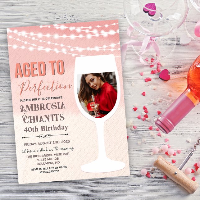 Invitation TOUT ÂGE - Âgé à la perfection Anniversaire Invita (Créateur téléchargé)
