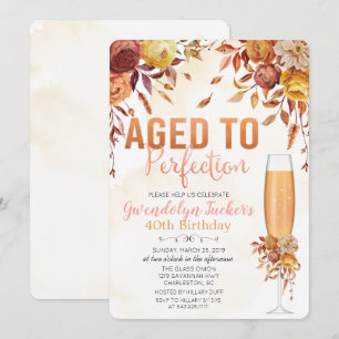 Invitation TOUT ÂGE - Âgé à la perfection Anniversaire Invita