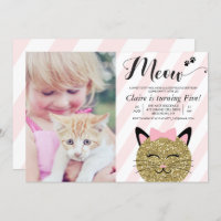 TOUT ÂGE - Chat Kitten Photo Anniversaire Invitati