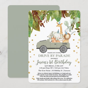 Invitation TOUT ÂGE - Fête d'anniversaire virtuelle Drive By 
