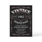Tout âge Vintage Whiskey Thème Anniversaire Invita