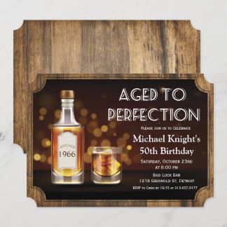 Invitation TOUT ÂGE - Whisky d'anniversaire vieilli à la perf
