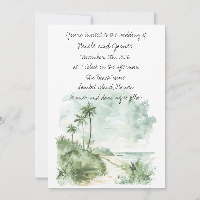 Invitation Tout ce dont vous avez besoin est Amour et l'Invit (Dos)