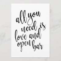 Tout ce dont vous avez besoin est l'amour et un ba