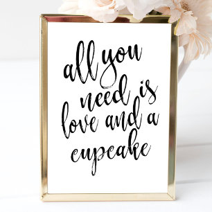 Invitation Tout ce dont vous avez besoin est l'amour et un pa