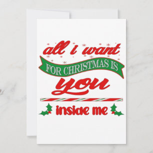 Invitation Tout ce que je veux pour Noël c'est toi