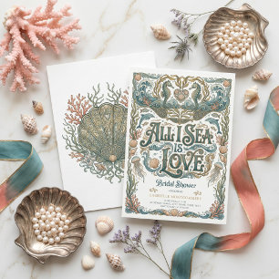 Invitation Tout ce que je vois est l'amour Nautilus Art Nouve