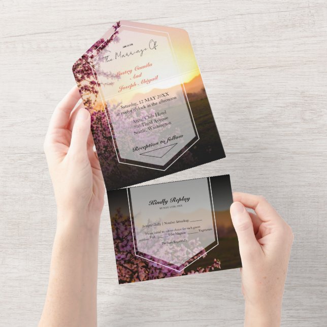 Invitation Tout Compris Rose Rose Royal (Déchirure)