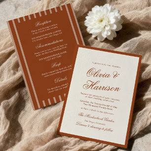 Invitation Tout Compris Terracotta Chic Terrestre