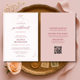 Invitation Tout dans un petit arceau de chéri pour Baby Showe