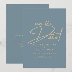 Invitation Tout-en-1 Elégant verre de mer Turquoise Mariage o