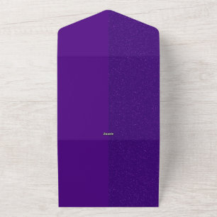 Invitation Tout En Un Appel de mariage tout-en-un avec un bruit violet -