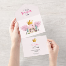 Baby Girl Rose Fairy Castle Princess Baby shower