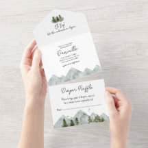 Baby shower de forêt d'aventure Watercolor