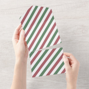Invitation Tout En Un Bandes de Noël personnalisables