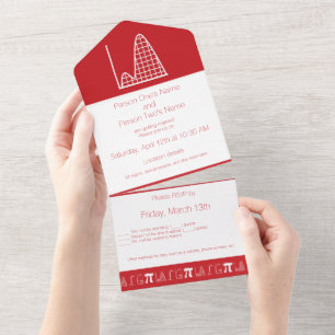 Invitation Tout En Un Ça S'Additionne en Cerise