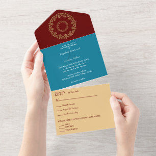 Invitation Tout En Un Chic Vibes Gold Mariage